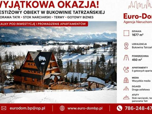 Dom na sprzedaż w Bukowina Tatrzańska, powiat tatrzański