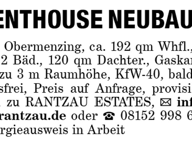 Penthouse kaufen in Neulustheim, München