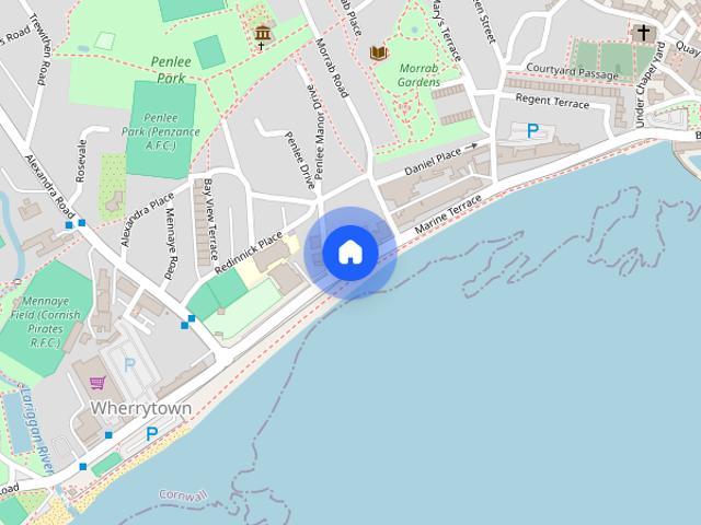 Apartment for rent in Wherrytown, Penzance