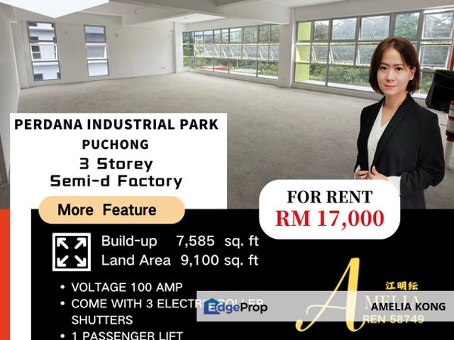 Warehouse for rent in Perdana Indsutrial Park, Sepang