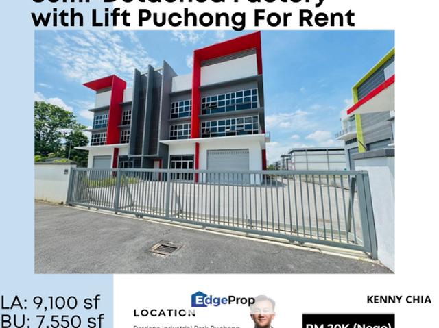 Warehouse for rent in Tanjong Sepat, Selangor