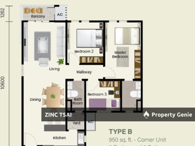 Apartment for rent in Selayang, Selangor