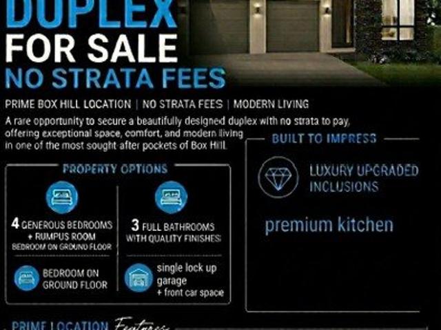 Duplex for sale in Sydney, New South Wales