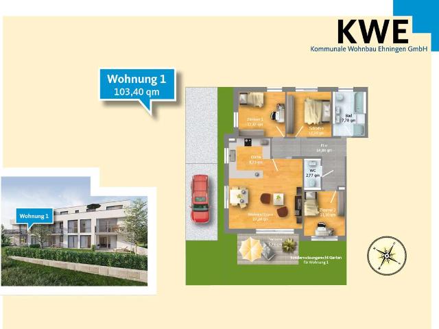 Wohnung kaufen in Hildrizhausen, Landkreis Böblingen