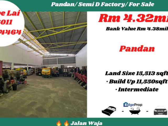 Warehouse for sale in Kediaman Kakitangan Daerah JKR Johor Bahru, Iskandar Puteri