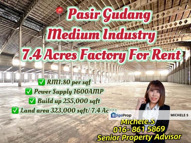 Warehouse for rent in Pasir Gudang, Johor