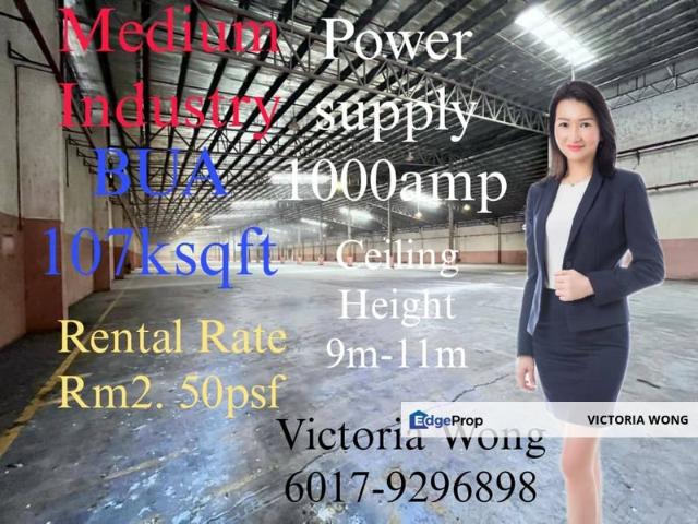 Warehouse for rent in Pasir Gudang, Johor