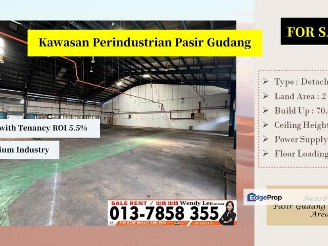Warehouse for sale in Pasir Gudang, Johor