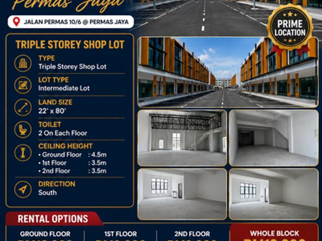 Shop for rent in Plentong, Johor