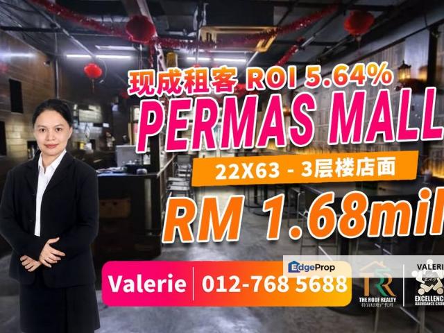 Shop for sale in Bandar Baru Permas Jaya, Kampung Senibong
