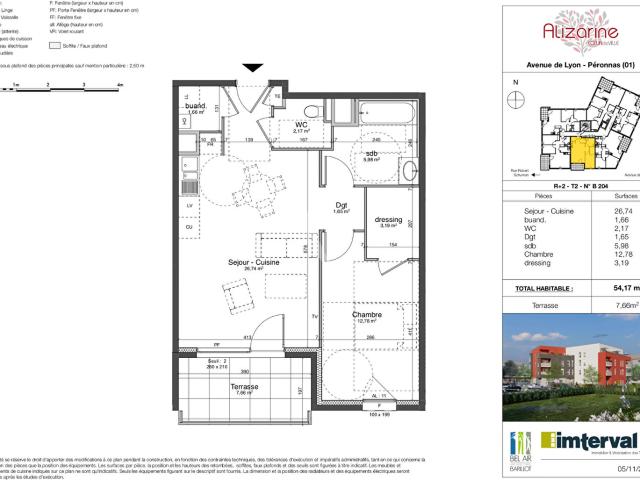 Appartement vente à Bourg-en-Bresse, Péronnas