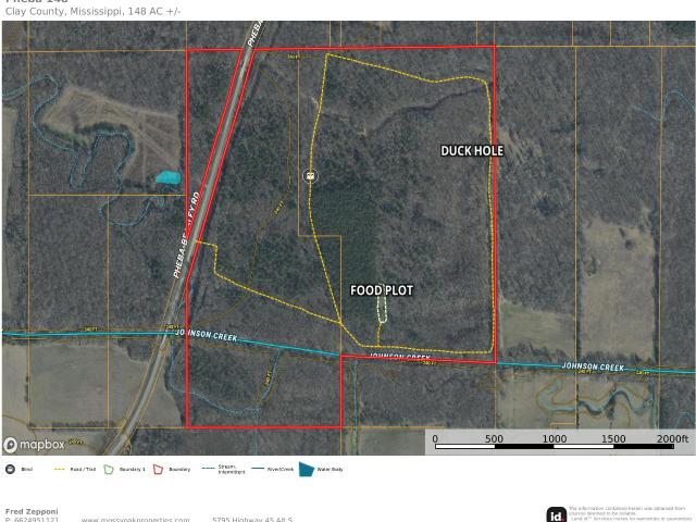Land for sale in Pheba, Mississippi