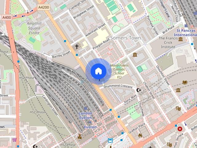 Apartment for rent in Somers Town, Greater London