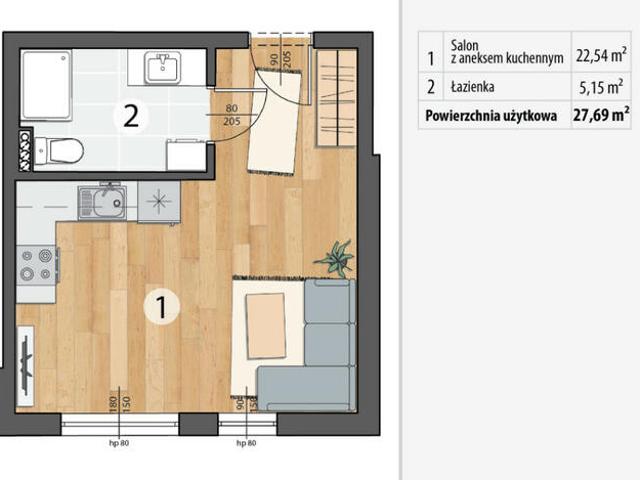 Mieszkanie na sprzedaż w Kąty Wrocławskie, Dolnośląskie
