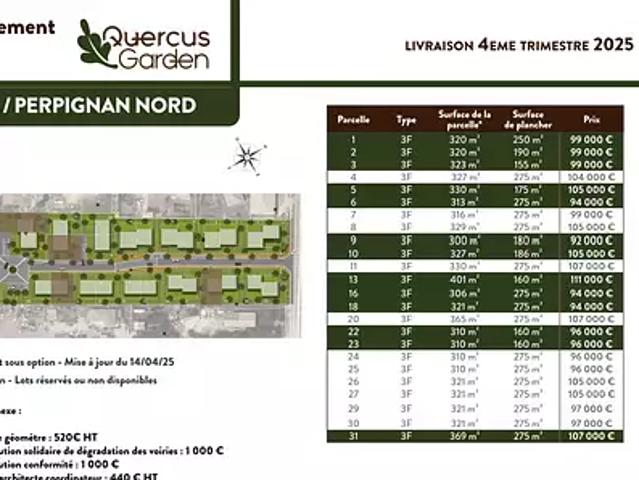 Terrain vente à Perpignan, Pia
