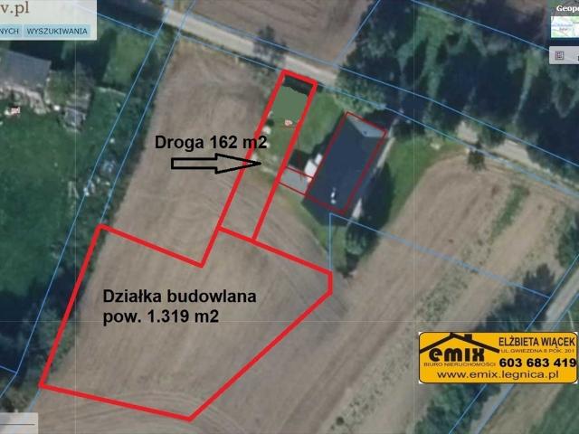 Grunt na sprzedaż w Pielgrzymka, powiat złotoryjski