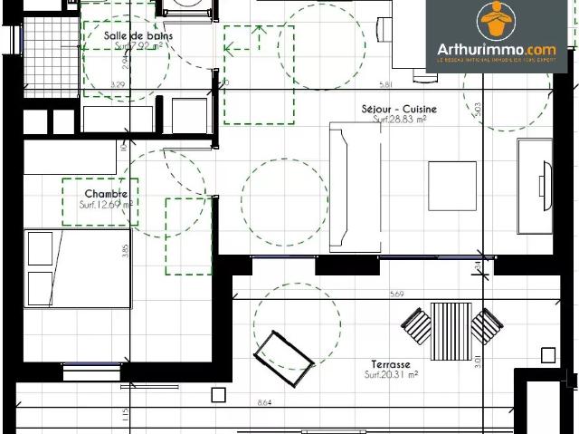 Appartement vente à Ajaccio, Pietrosella