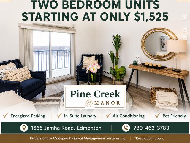Apartment for rent in Wedgewood, Alberta