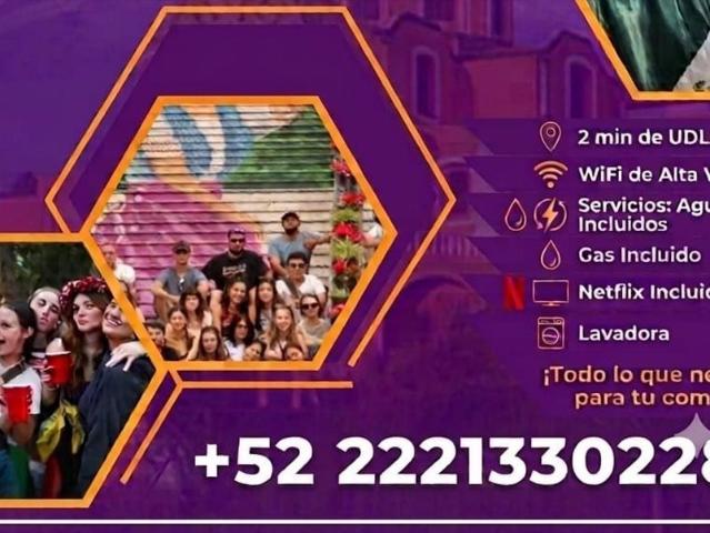 Cuarto en renta en San Andrés Cholula, Puebla