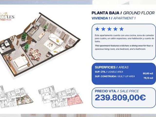 Piso en venta en Barcarrota