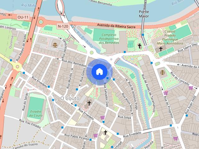 Apartamento en alquiler en Couto, Ourense