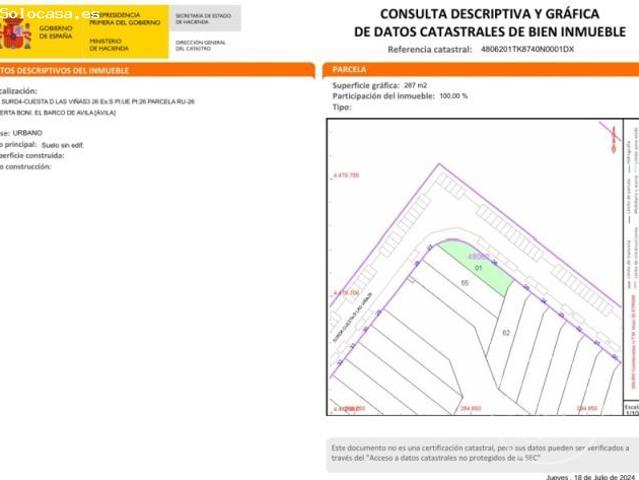 Local Comercial en venta en El Barco De Ávila, Castilla y León