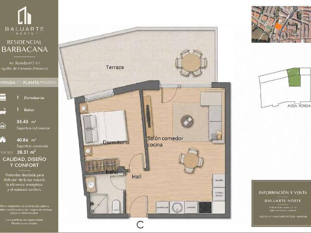 Piso en venta en El Cierzo, Aguilar De Campoo