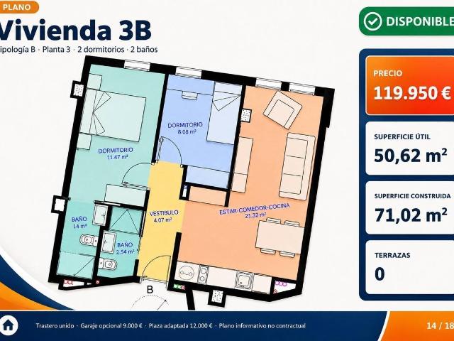 Piso en venta en Alcantarilla, Área Metropolitana de Murcia