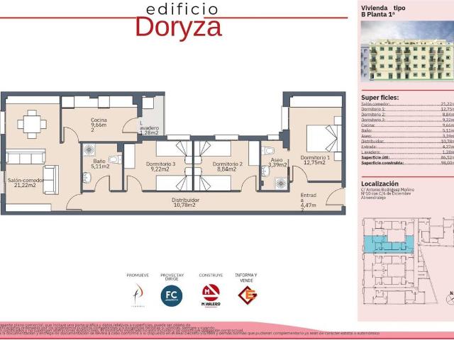 Piso en venta en Almendralejo, Badajoz