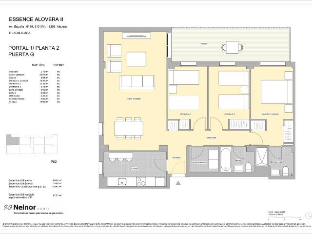 Piso en venta en Alovera, Castilla-La Mancha