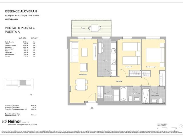 Piso en venta en Alovera, Castilla-La Mancha
