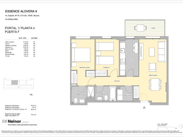 Piso en venta en Alovera, Castilla-La Mancha