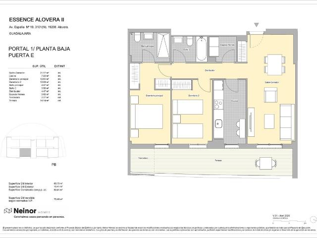 Piso en venta en Alovera, Castilla-La Mancha