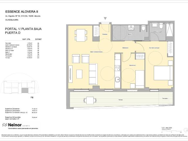 Piso en venta en Alovera, Castilla-La Mancha