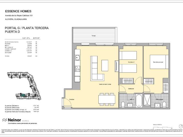 Piso en venta en Alovera, Castilla-La Mancha