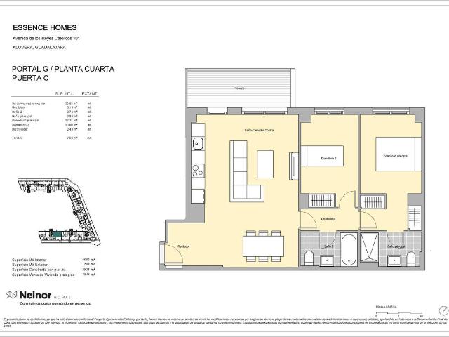 Piso en venta en Alovera, Castilla-La Mancha