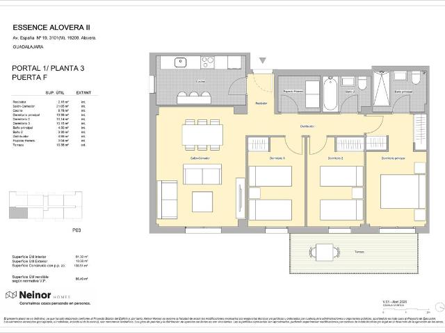 Piso en venta en Alovera, Castilla-La Mancha