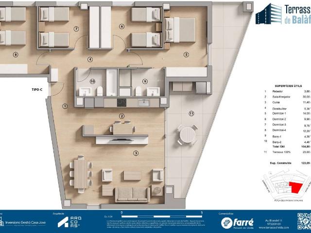 Piso en venta en el Canyeret, Segrià