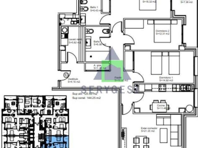 Piso en venta en Barbadás, Ourense