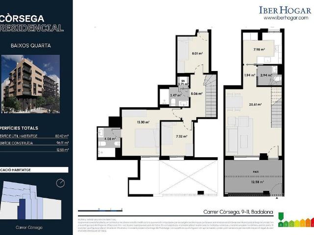 Piso en venta en Puigfred, Badalona