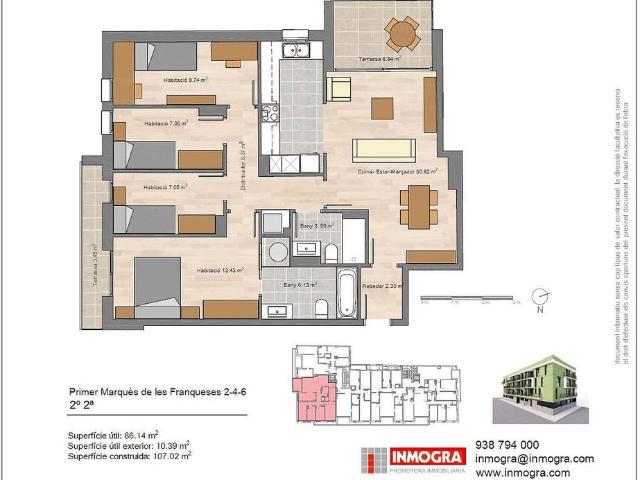 Piso en venta en Lledoner, Vallès Oriental
