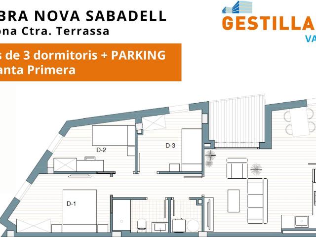 Piso en venta en Sabadell, Centre