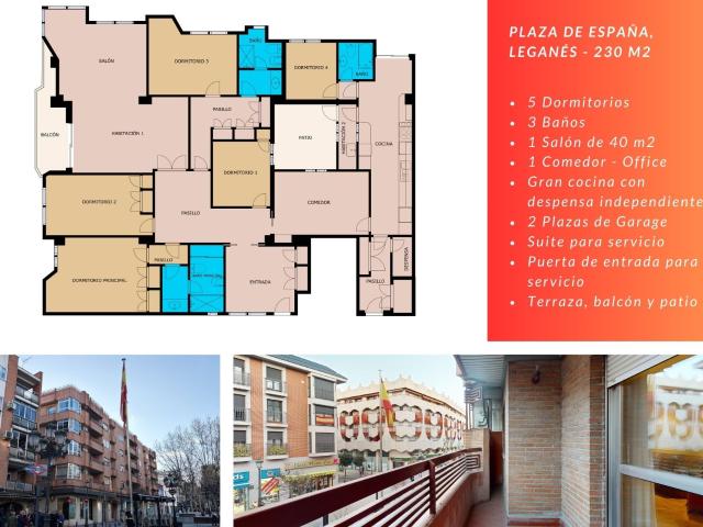 Piso en venta en Leganés, Flores