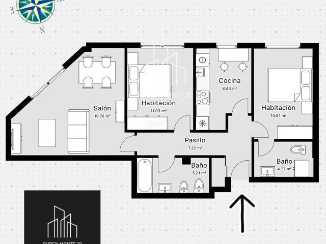 Piso en venta en Alto del Barrio, Castellanos de Moriscos