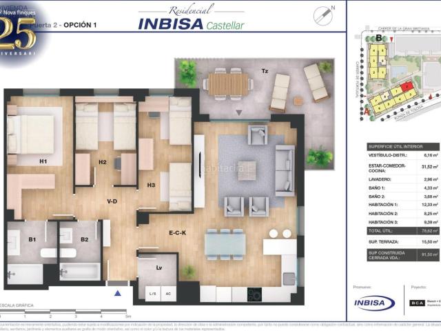 Piso en venta en Castellar Del Vallès