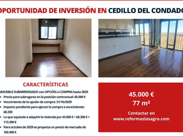 Piso en venta en Cedillo Del Condado, Castilla-La Mancha
