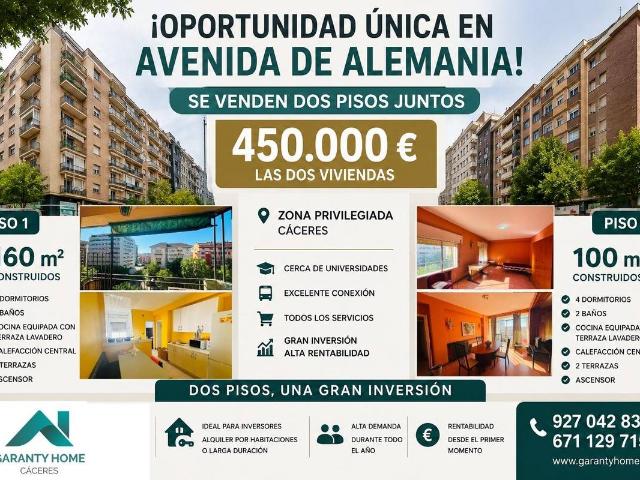 Piso en venta en Santiago, Cáceres