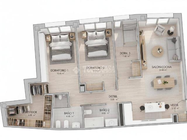 Piso en venta en El Mapa, Chiloeches