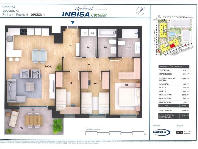 Piso en venta en Castellar Del Vallès, Airesol C