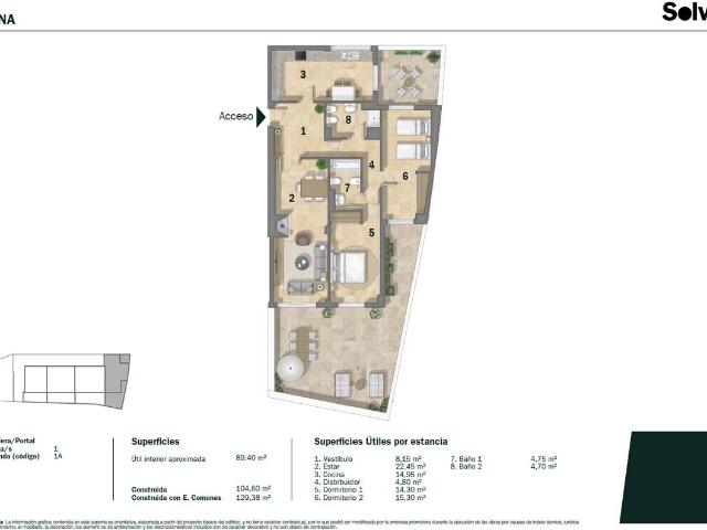 Piso en venta en Fiñana, Andalucía